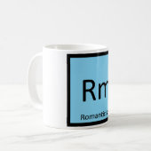 RM -ロマン主義の芸術化学周期表 コーヒーマグカップ (正面左)