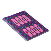 rmdesignflo55ラブピンクマンダラライトブルー ノートブック (右側)