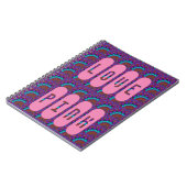 rmdesignflo55ラブピンクマンダラライトブルー ノートブック (左側)