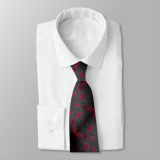 rmdesignflo55 tie -BLACK- RED -CUTE Neck Tie ネクタイ (タイ)