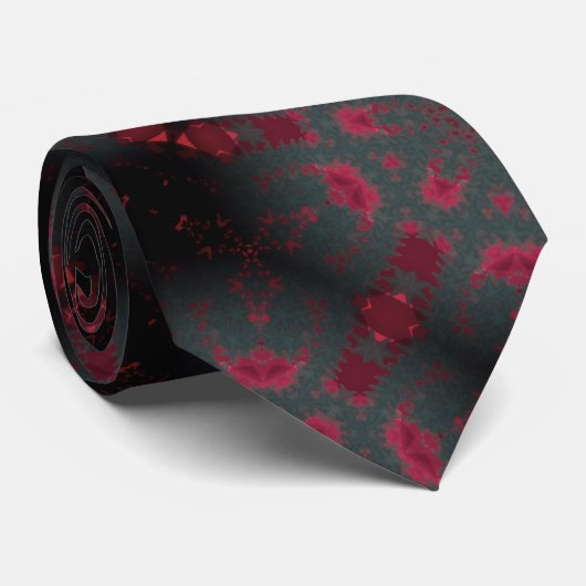 rmdesignflo55 tie -BLACK- RED -CUTE Neck Tie ネクタイ (ロール)