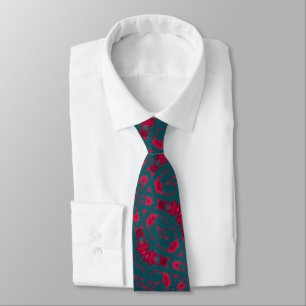 rmdesignflo55 tie  DEEPBLUE  RED  CUTE Neck Tie ネクタイ