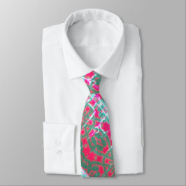 rmdesignflo55 tie GREEN WHITE RED CUTE Neck Tie ネクタイ
