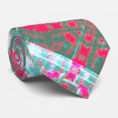 rmdesignflo55 tie GREEN WHITE RED CUTE Neck Tie ネクタイ (ロール)