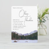 RMNPウィンターマウン結婚テン 招待状 (スタンド正面)