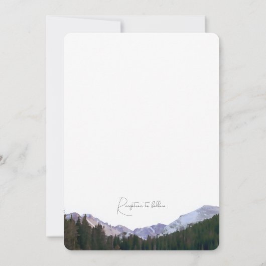 RMNPウィンターマウン結婚テン 招待状 (裏面)