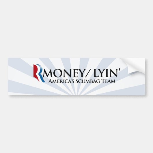 RMONEY LYIN.png バンパーステッカー (正面)