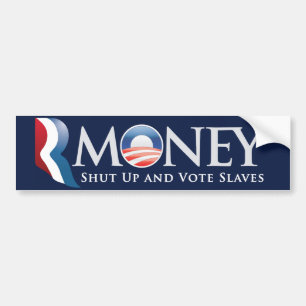 RMoney Romneyオバマのバンパーステッカー バンパーステッカー