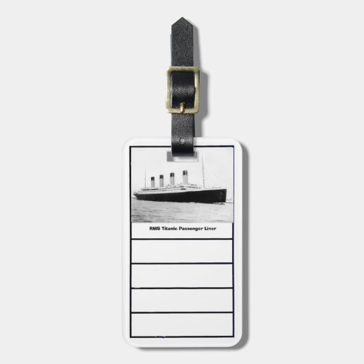 RMSの巨大な乗客はさみ金 ラゲッジタグ (正面縦)