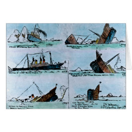 RMSの沈降の巨大なヴィンテージのイラストレーション