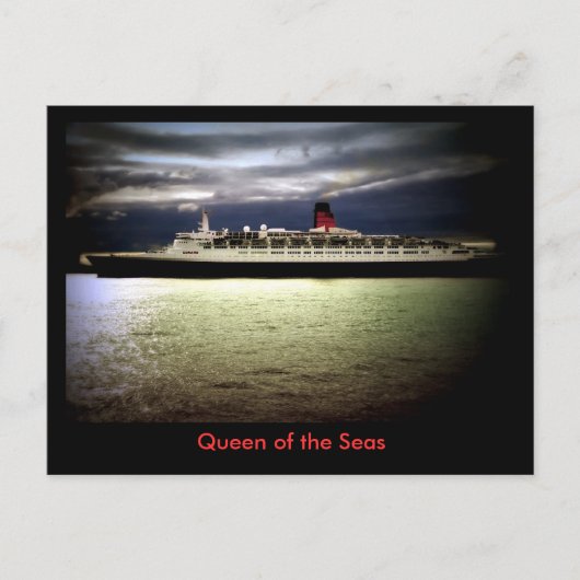 RMSクイーンエリザベス2 ポストカード (正面)