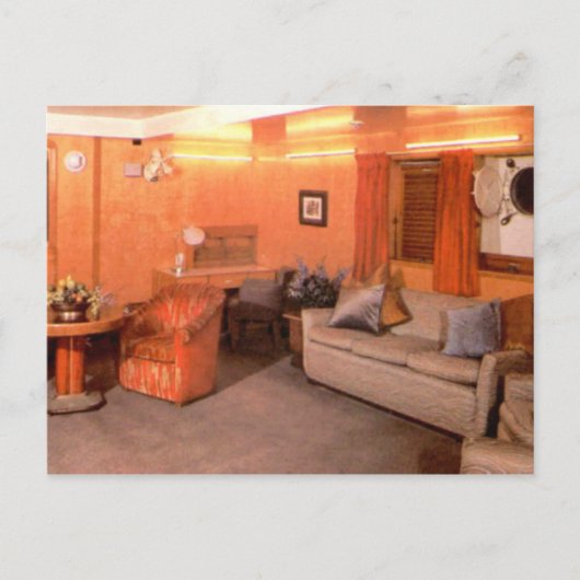 RMSクイーンメアリー一級座席地域 ポストカード (正面)