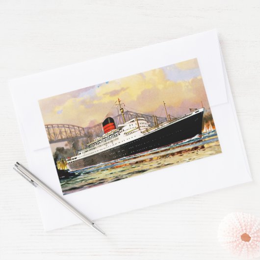 RMSサクソニア 長方形シール (封筒)