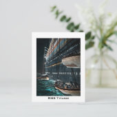 RMSタイタニックによる救命艇ヴィンテージ ポストカード (スタンド正面)