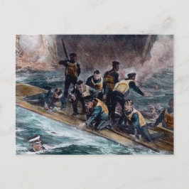 RMSタイタニックのクルーがベヘモスシンクを脱出 ポストカード