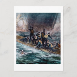 RMSタイタニックのクルーがベヘモスシンクを脱出 ポストカード