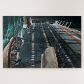 RMSタイタニックの救命艇がヴィンテージを下げる ジグソーパズル (横)