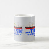 RMSタイタニックイラストレーション – ホワイトスターライン1912 コーヒーマグカップ (中央)