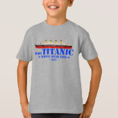 RMSタイタニックイラストレーション – ホワイトスターライン1912 Tシャツ (正面)