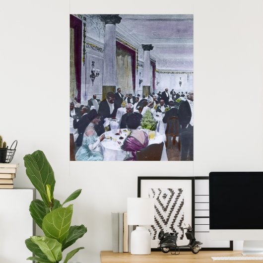 RMSタイタニックグランドダイニングルームヴィンテージ ポスター (ホームオフィス)