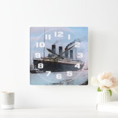 RMSタイタニックベルファストアイルランドヴィンテージ スクエア壁時計 (ホーム)