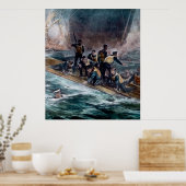 RMSタイタニック乗務員救ヴィンテージ ポスター (キッチン)