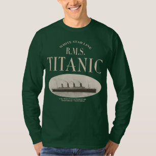 RMSタイタニック幽霊船セピア長袖Tシャツ Tシャツ