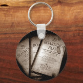 RMSタイタニック搭乗券 キーホルダー (正面)