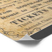 RMSタイタニック搭乗広告 ポスター (角)