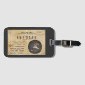 RMSタイタニック搭乗広告 ラゲッジタグ (正面横)