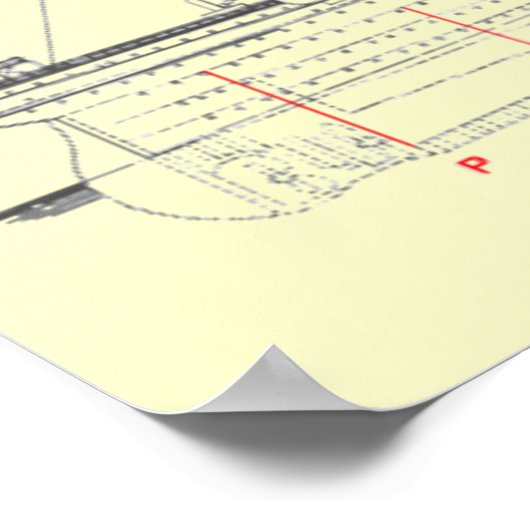 RMSタイタニック旅客機のサイドビューポスター ポスター (角)