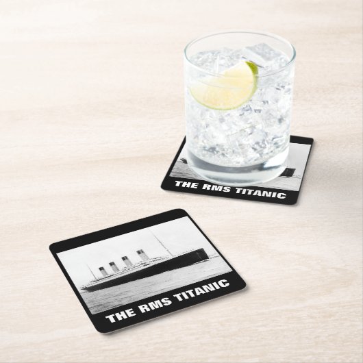 RMSタイタニック旅客機 スクエアペーパーコースター (インサイチュ)