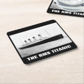 RMSタイタニック旅客機 スクエアペーパーコースター (アングル)