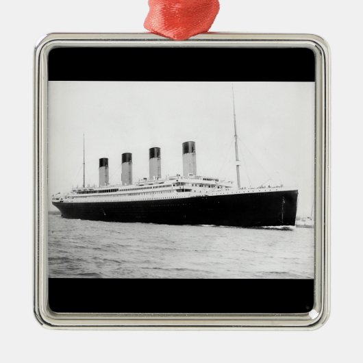 RMSタイタニック旅客機 メタルオーナメント (正面)