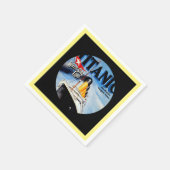 RMSタイタニック旅行広告 スタンダードカクテルナプキン (角)