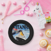 RMSタイタニック旅行広告 ペーパープレート (パーティー)