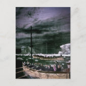 RMSタイタニック生存者の救命ボートヴィンテージ ポストカード (正面)