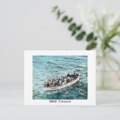 RMSタイタニック生存者の救命ボートヴィンテージ ポストカード (スタンド正面)