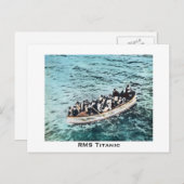 RMSタイタニック生存者の救命ボートヴィンテージ ポストカード (正面/裏面)