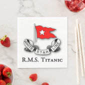 RMSタイタニック白色星線 スタンダードランチョンナプキン (インサイチュ)