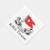 RMSタイタニック白色星線 スタンダードランチョンナプキン (角)