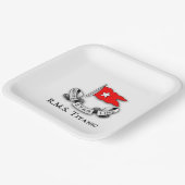 RMSタイタニック白色星線 ペーパープレート (傾斜あり)