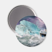 RMSタイタニック絵画と氷山 マグネット (正面/裏面)