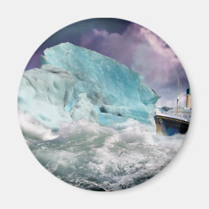 RMSタイタニック絵画と氷山 マグネット