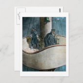 RMSタイタニック・アイスバーグアヘッド!ヴィンテージ魔法灯 ポストカード (正面/裏面)