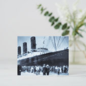 RMSルシタニアの処女航海、1907年9月13日 ポストカード (スタンド正面)