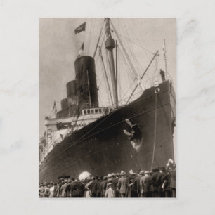 RMSルシタニアの処女航海、1907年9月13日 ポストカード