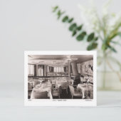 RMS客船、クイーン・メリー、グリル ヴィンテージ ポストカード (スタンド正面)