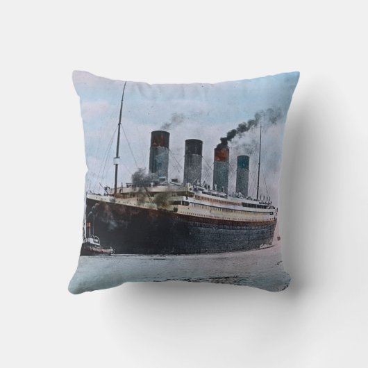 RMS巨大なサウサンプトンの未婚の旅行のヴィンテージ1912年 クッション (裏面)