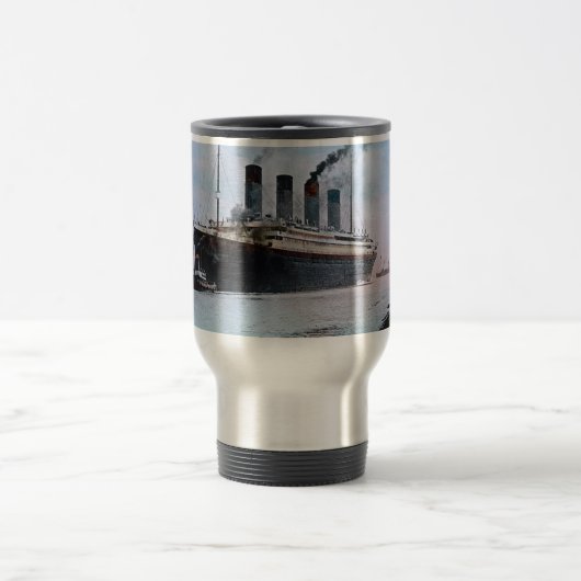 RMS巨大なベルファストアイルランドのヴィンテージ トラベルマグ (中央)